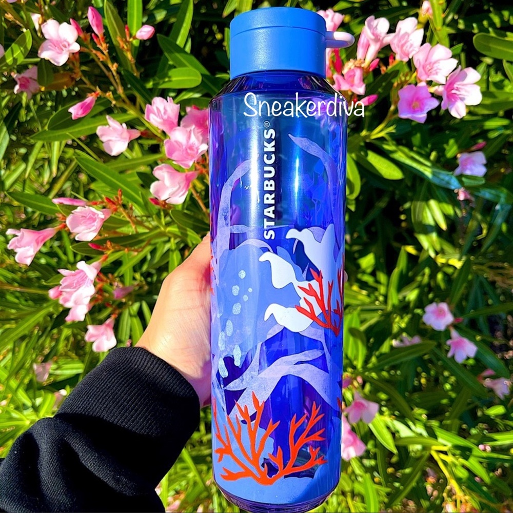 💙Starbucks💙Blue🦀Coral reef🧡Water‎ Bottle